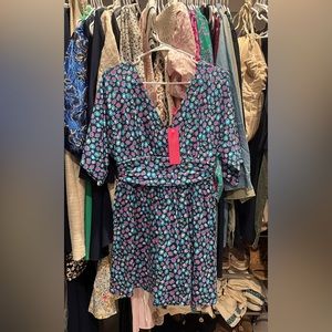 Lilly Pulitzer nwt parigi wrap romper size small